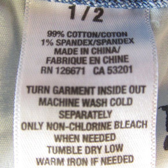 AEROPOSTALE WOMEN'S JUNIOR'S SIZE 1/2 CAPRIS DENIM CROPPED BLUE JEANS DISTRESSED - Picture 12 of 13